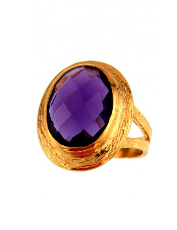 ANILLO METAL CHAPADO DORADO MUJER NBR-130&G-AM