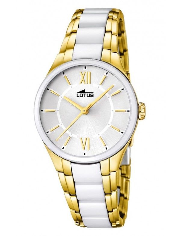 Reloj Lotus de acero para mujer, resistente al agua 50m 18387/1