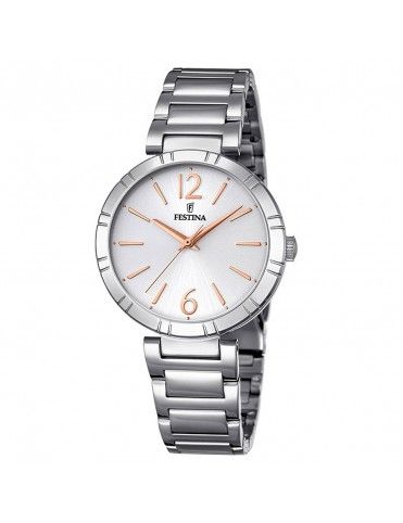 Reloj Festina Mademoiselle mujer F20246/1 acero inoxidable esfera plateada