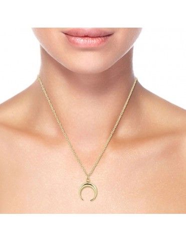 Collar Anartxy Acero Mujer Luna COA461D