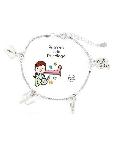 Pulsera plata Mujer Psicologa 9105401