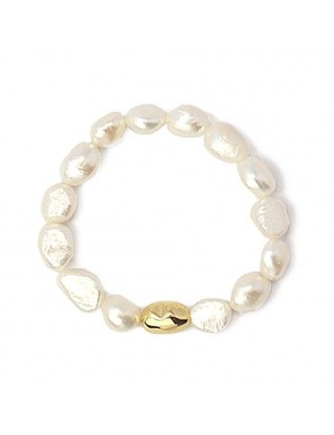 Pulsera Anartxy con perlas y acero APU996