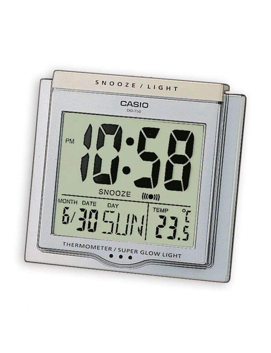 Reloj despertador Casio DQ-750-8ER. Despertador digital