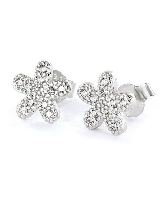 Pendientes de plata flor 9103886