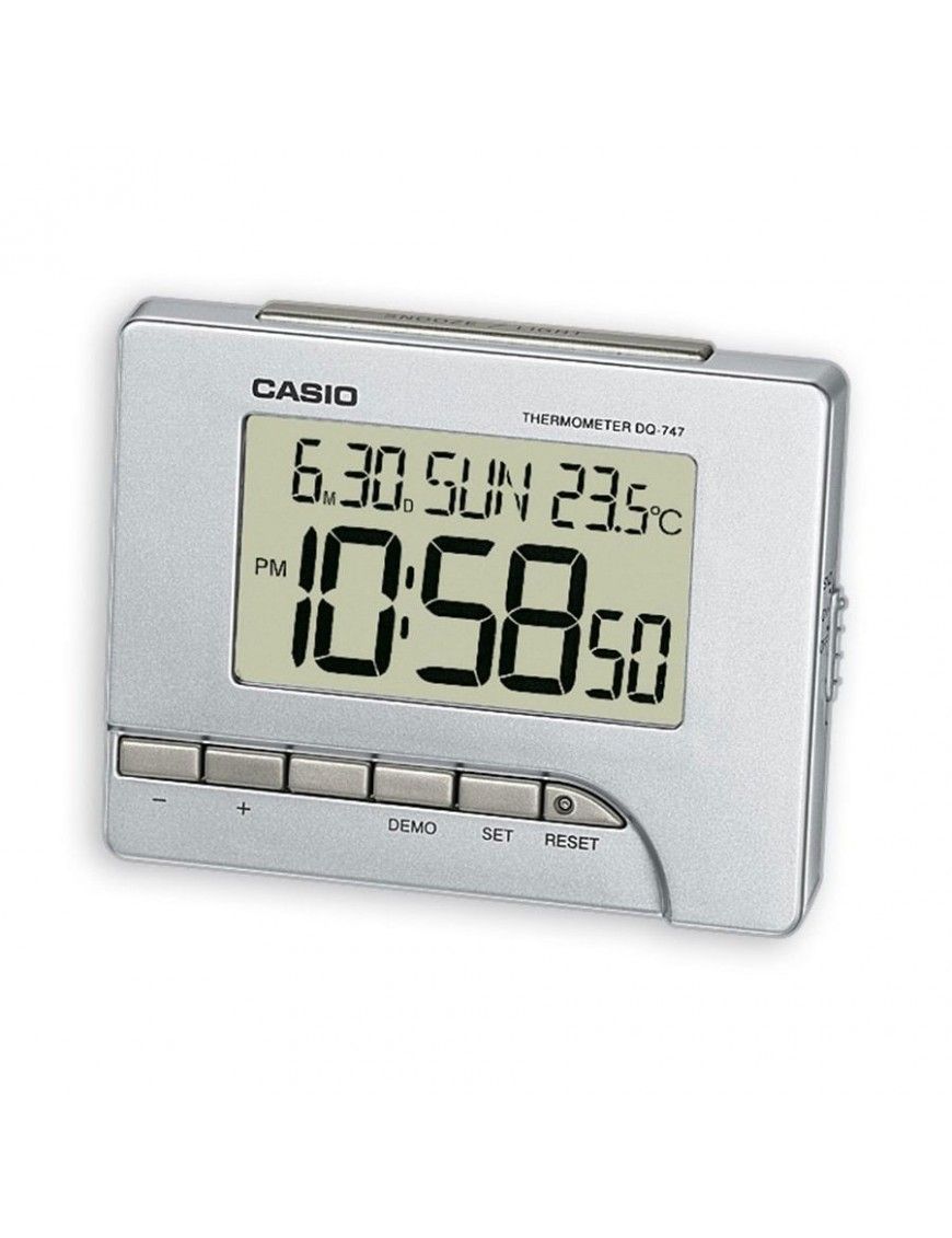 Despertador Casio analógico TQ-143S-1EF con alarma diaria snooze