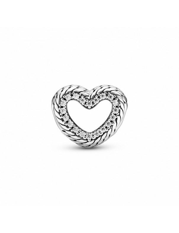 Charm Pandora Corazón filigrana Cadena de Serpiente 799100C01