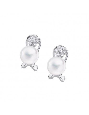 Pendientes Lotus Silver con perla LP3025-4/1