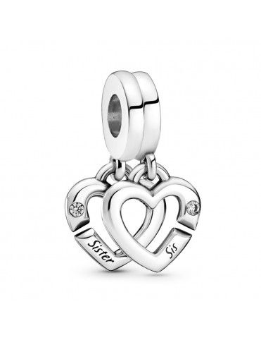 Charm Colgante Pandora Hermanas Unidas Corazones Divididos 799538C01