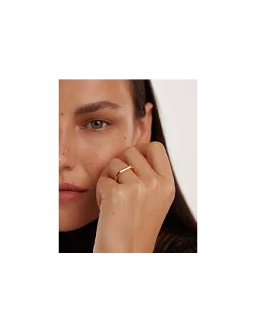 Anillo PDPAOLA Signature Link Gold Ring AN01-378-12