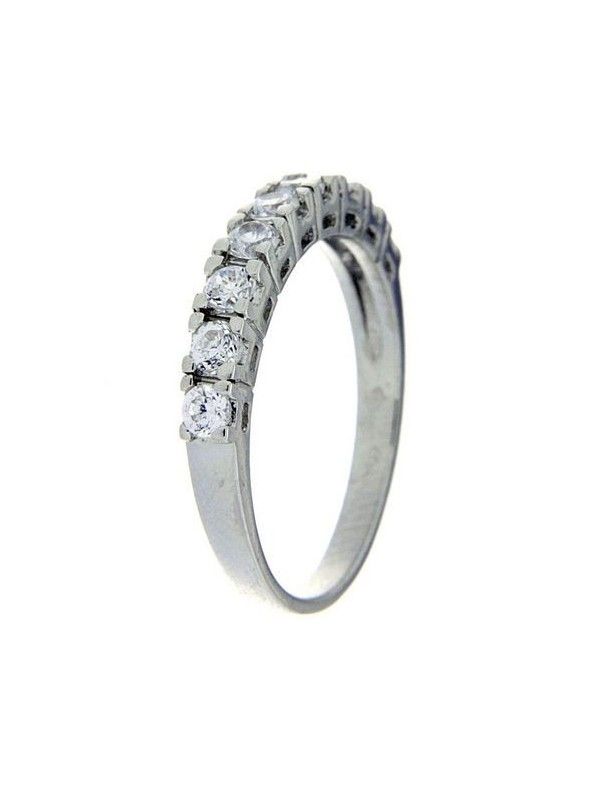 ANILLO SORTIJA PLATA CIRCONITAS MUJER R1551