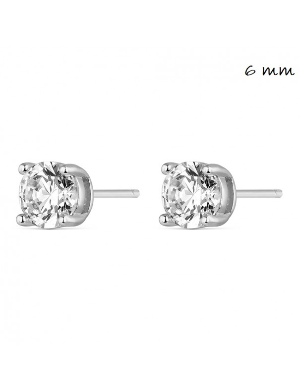 Pendientes de plata con circonita 9109616