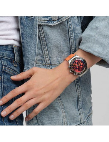 Reloj Swatch Tangerine Tiger unisex YVS529