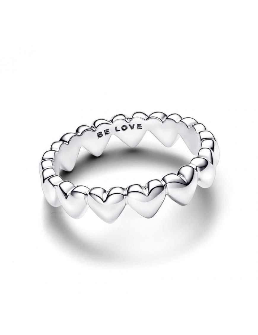 Anillo Pandora Fila de Corazones 193427C00-56