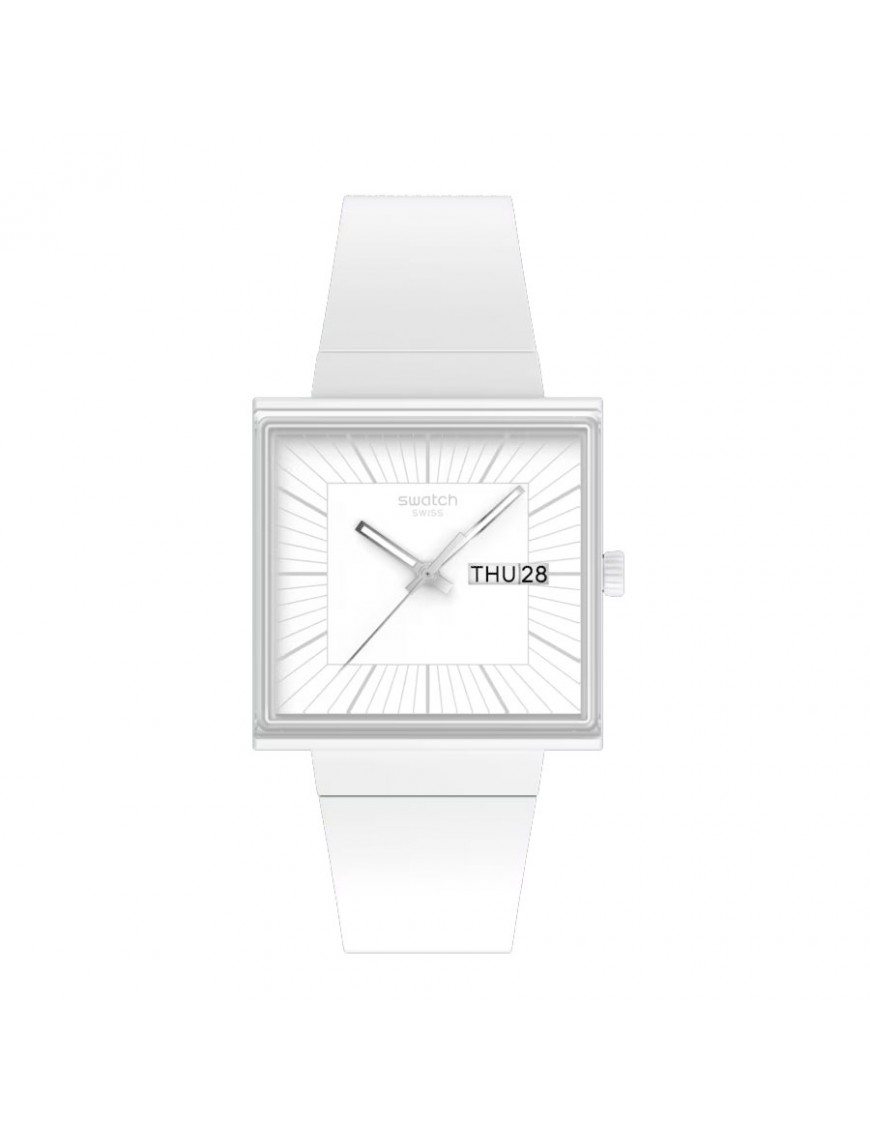 Reloj Swatch What If Allwhite Unisex SO34W700