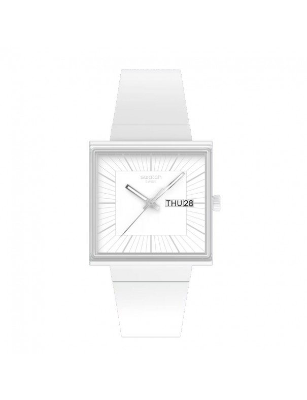 Reloj Swatch What If Allwhite Unisex SO34W700