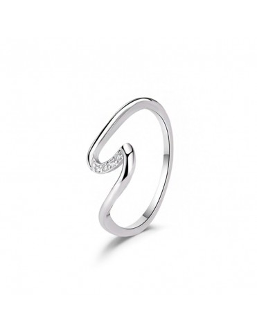 Anillo de plata Ola Marina circonitas 9115402