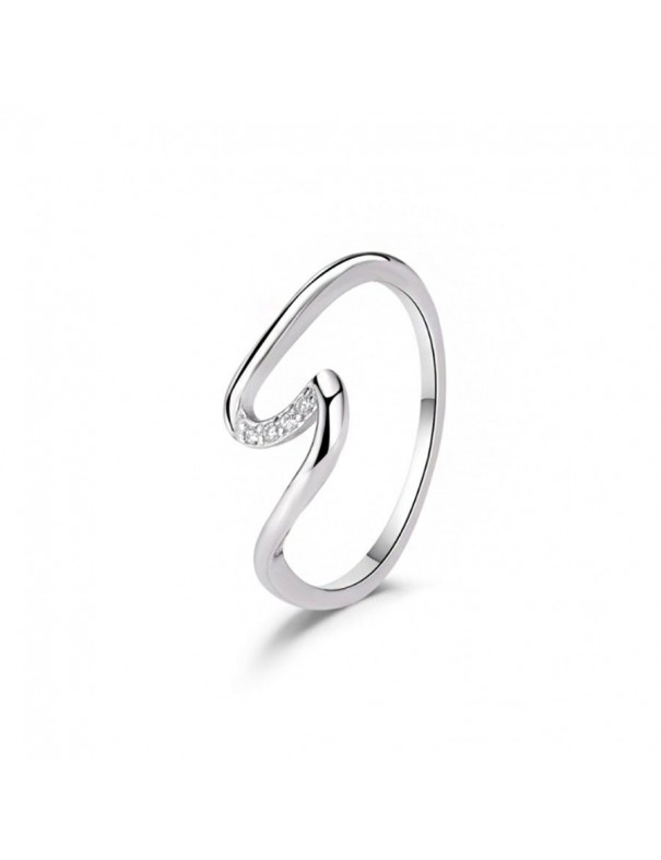 Anillo de plata Ola Marina circonitas 9115402