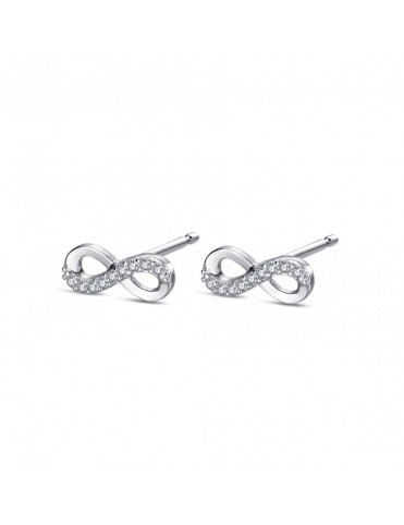 Pendientes de plata Brillo Infinito para mujer 9116154