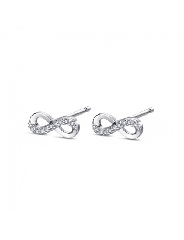 Pendientes de plata Brillo Infinito para mujer 9116154