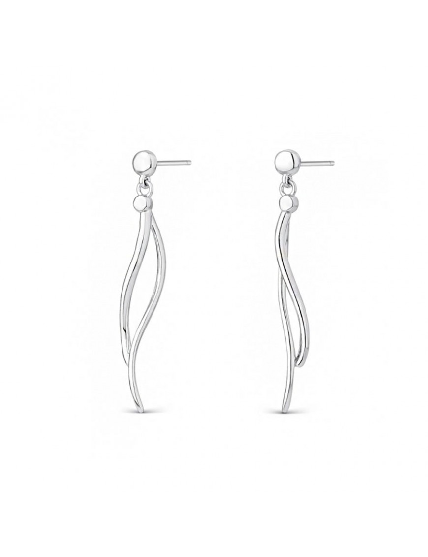 Pendientes de plata largos para mujer 9116542