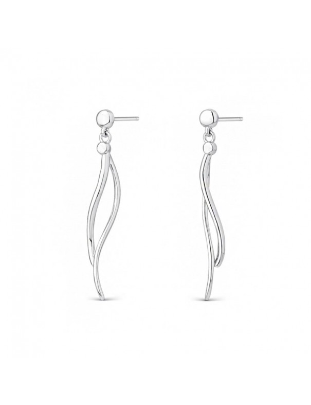 Pendientes de plata largos para mujer 9116542