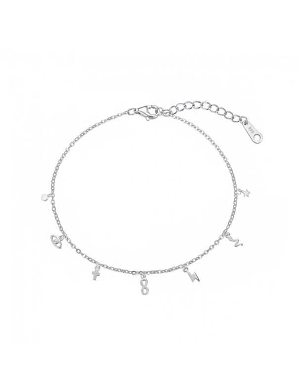 Pulsera tobillera de plata Colgantes para mujer 9117525