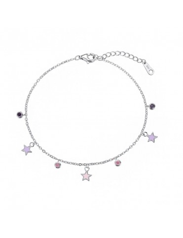 Pulsera tobillera de plata Estrellas para mujer 9117539