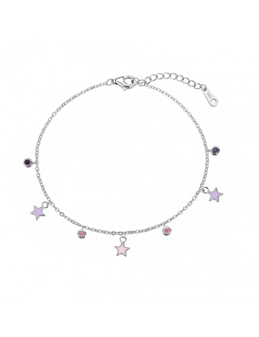 Pulsera tobillera de plata Estrellas para mujer 9117539