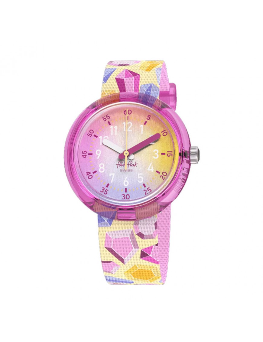 Reloj Flik Flak Sparkling Gemstones para niños FPNP155