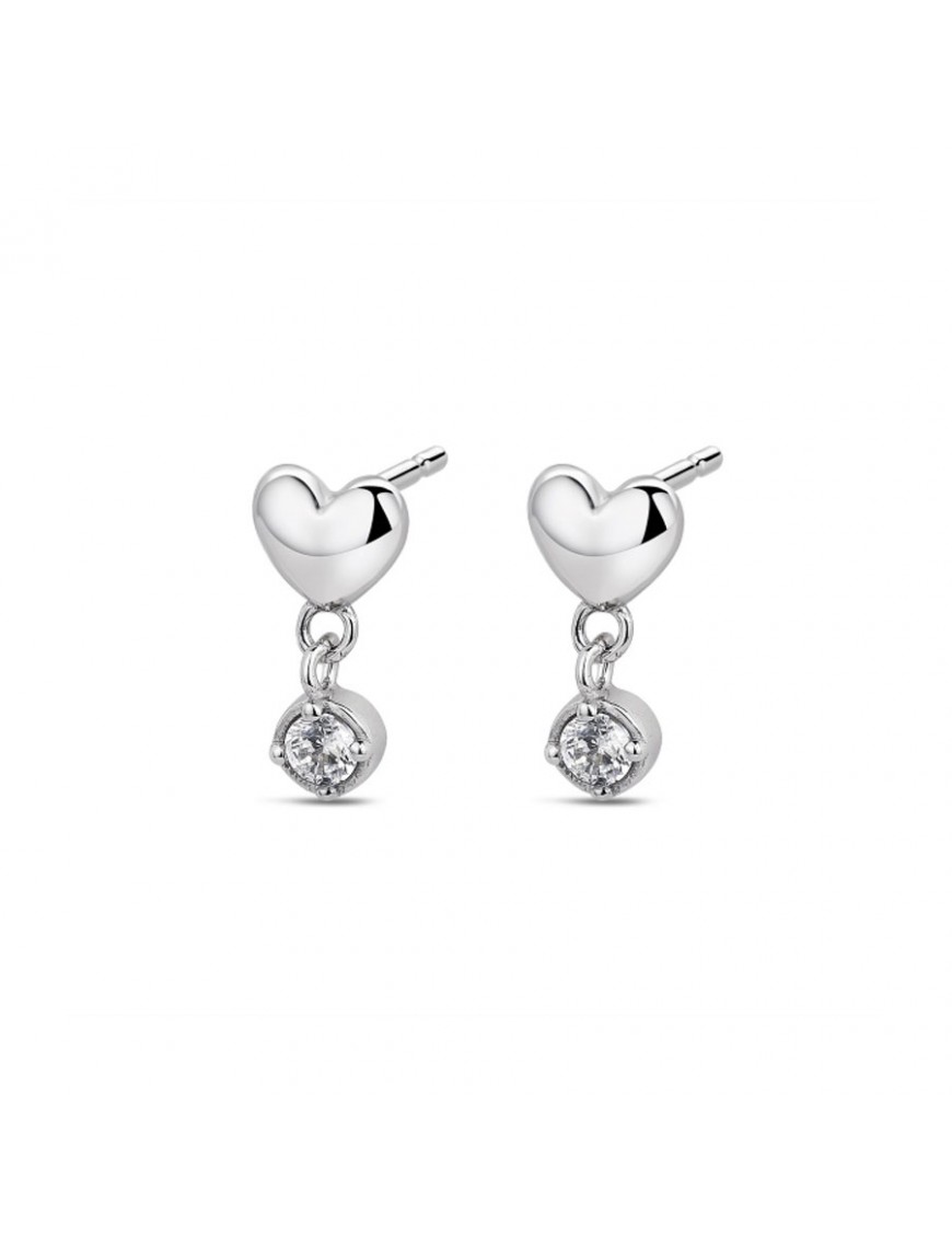 Pendientes de plata Corazones para mujer 9119927