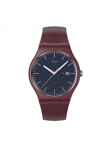 Reloj Swatch Burgundy Berry para hombre SO29R707