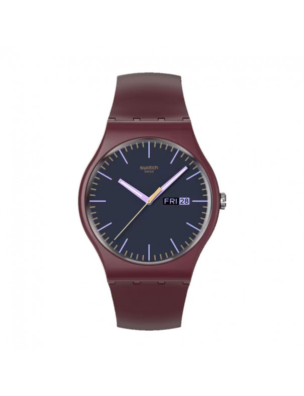 Reloj Swatch Burgundy Berry para hombre SO29R707