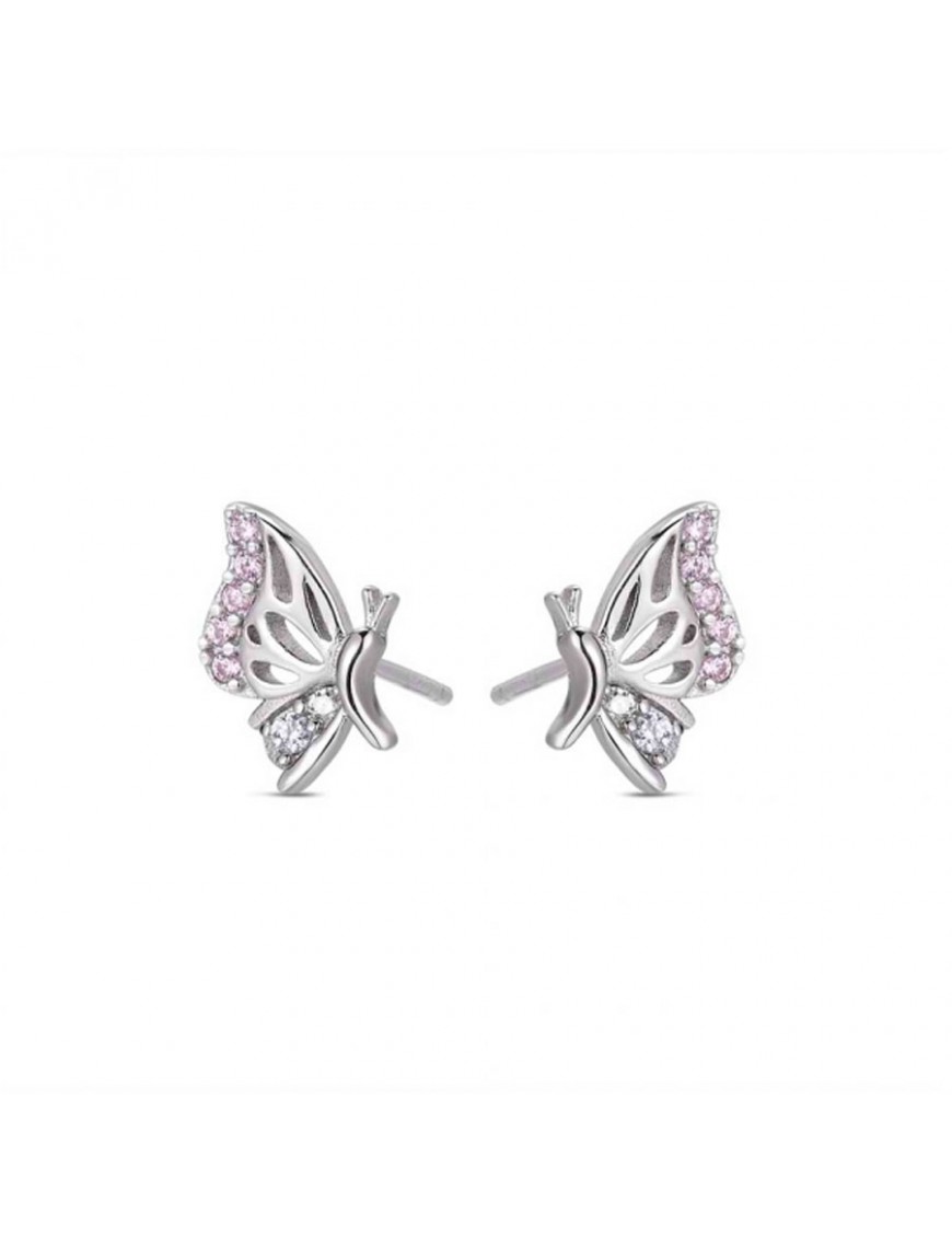 Pendientes de plata Mariposas en Rosa 9119867