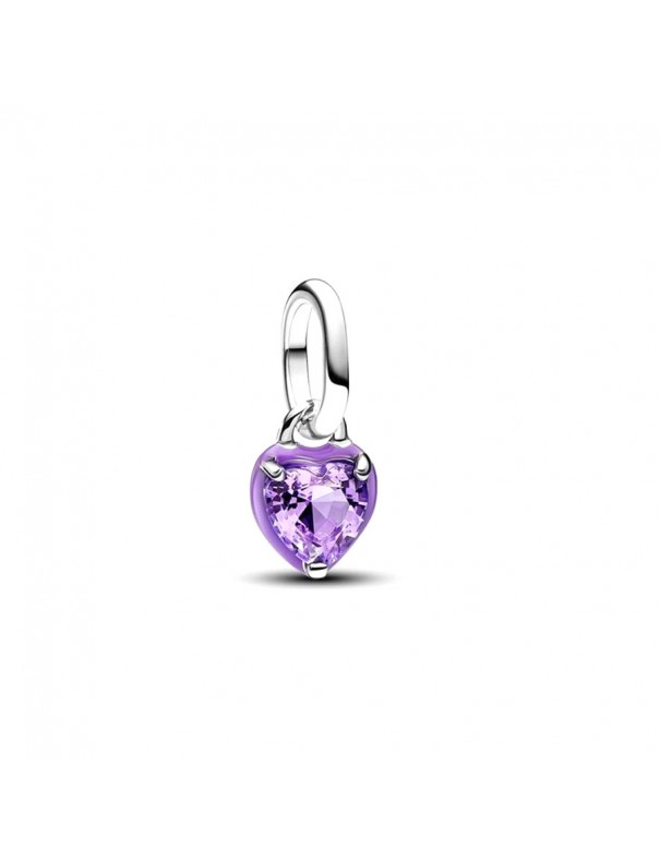 Charm Pandora Me Mini Colgante Chakra Corazón Morado 793042C04