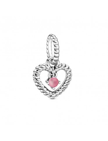 Charm Pandora Corazón Esferas Rosa 798854C09