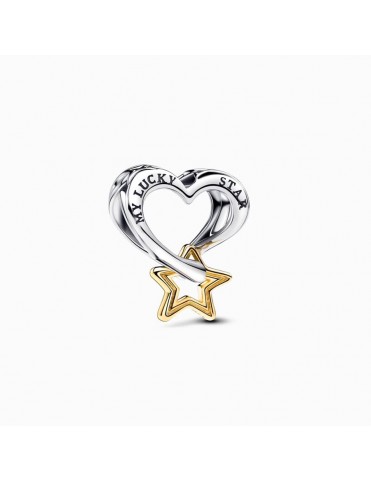 Charm Pandora Estrella y Corazón de la Suerte 763513C00