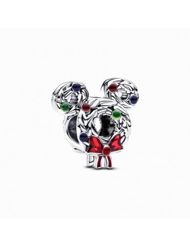 Charm Pandora Corona Navideña Mickey Mouse de Disney 793531C01